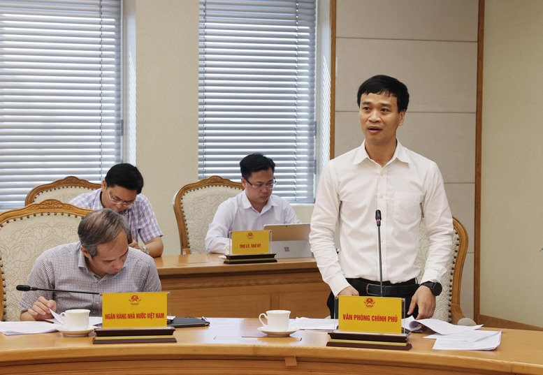 Phó Chủ nhiệm Văn phòng Chính phủ Nguyễn Văn Thắng phát biểu - Ảnh: VGP/Thu Sa Phó Chủ nhiệm Văn phòng Chính phủ Nguyễn Văn Thắng phát biểu - Ảnh: VGP/Thu Sa