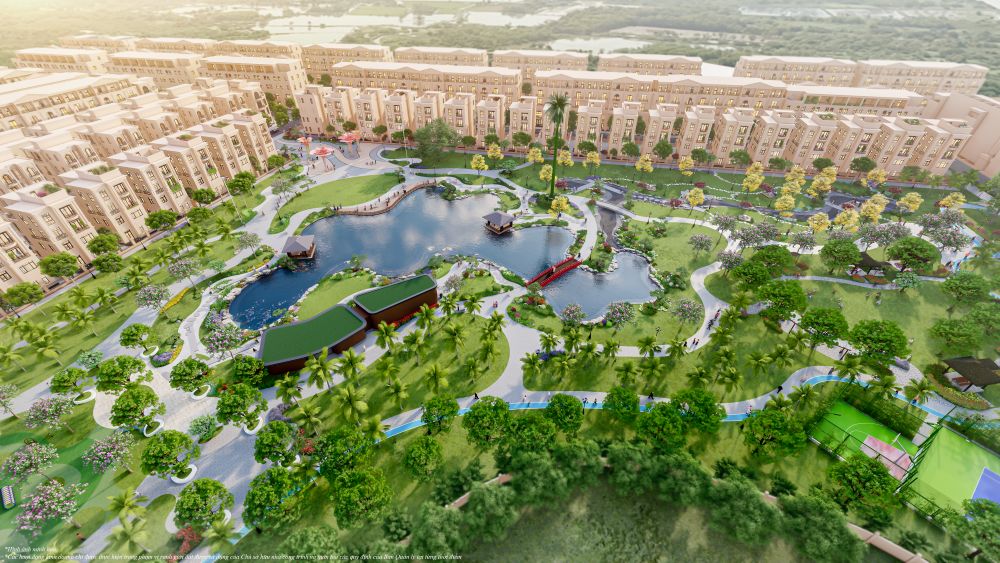 Vịnh Xanh được ph&aacute;t triển theo m&ocirc; h&igrave;nh compound thấp tầng, đ&aacute;p ứng nhu cầu an cư v&agrave; t&iacute;ch sản d&agrave;i hạn.