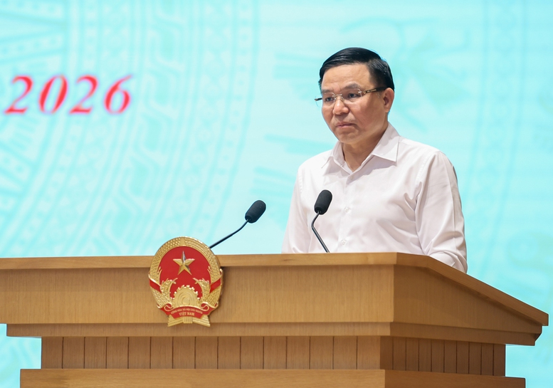 Bộ trưởng Bộ Công Thương Lê Mạnh Hùng phát biểu - Ảnh: VGP/Nhật Bắc Bộ trưởng Bộ Công Thương Lê Mạnh Hùng phát biểu - Ảnh: VGP/Nhật Bắc