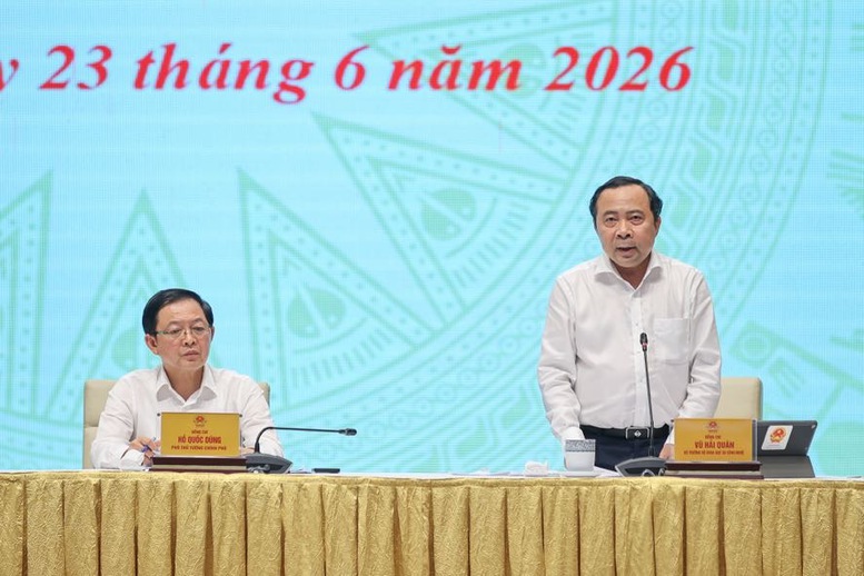Bộ trưởng Bộ Khoa học và Công nghệ Vũ Hải Quân phát biểu - Ảnh: VGP/Nhật Bắc Bộ trưởng Bộ Khoa học và Công nghệ Vũ Hải Quân phát biểu - Ảnh: VGP/Nhật Bắc