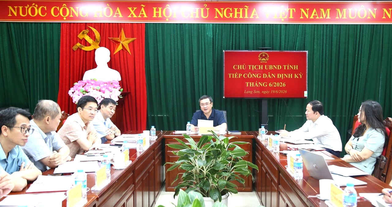 Lạng Sơn: Công khai kết quả tiếp công dân định kỳ tháng 6