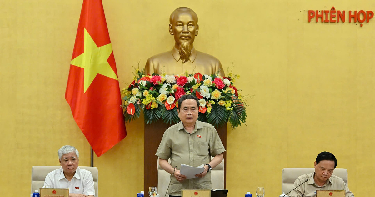 Chủ tịch Quốc hội Trần Thanh Mẫn phát biểu bế mạc Phiên họp. (Ảnh: THỦY NGUYÊN) Chủ tịch Quốc hội Trần Thanh Mẫn phát biểu bế mạc Phiên họp. (Ảnh: THỦY NGUYÊN)