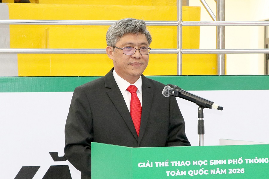 Phó Chủ tịch UBND tỉnh Nguyễn Minh phát biểu chào mừng tại lễ khai mạc Phó Chủ tịch UBND tỉnh Nguyễn Minh phát biểu chào mừng tại lễ khai mạc