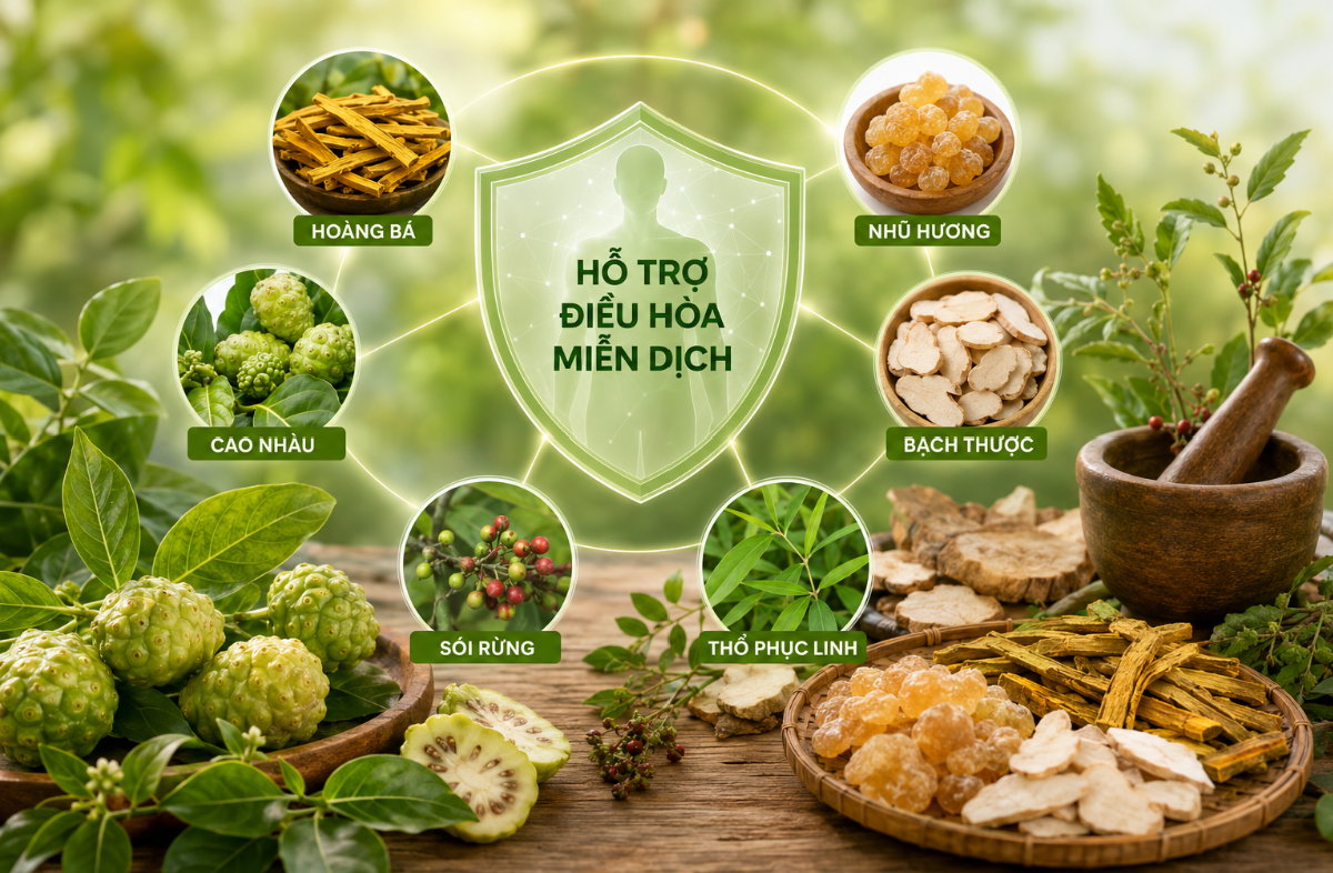 Xu hướng kết hợp các giải pháp hỗ trợ điều hòa miễn dịch từ thảo dược đang được nhiều người quan tâm Xu hướng kết hợp các giải pháp hỗ trợ điều hòa miễn dịch từ thảo dược đang được nhiều người quan tâm