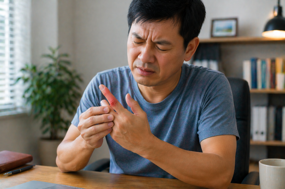 Gút mạn tính thường gây ra các cơn đau gút âm ỉ kéo dài trong nhiều ngày Gút mạn tính thường gây ra các cơn đau gút âm ỉ kéo dài trong nhiều ngày