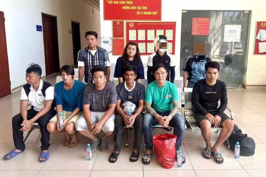 Các đối tượng bị bắt giữ Các đối tượng bị bắt giữ