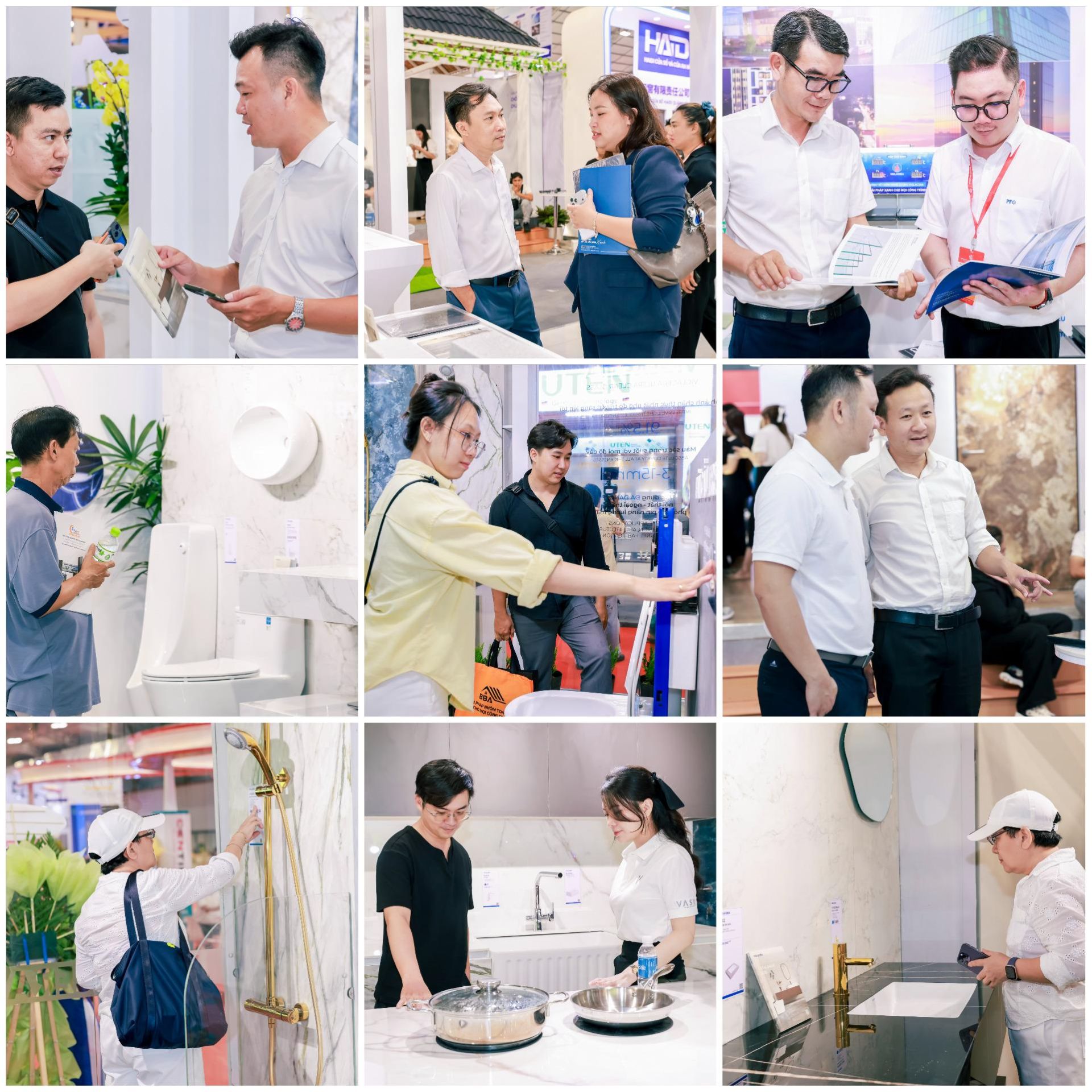 Đ&ocirc;ng đảo kh&aacute;ch h&agrave;ng tới tham quan c&aacute;c sản phẩm của Viglacera tại Vietbuild TP.HCM 2026