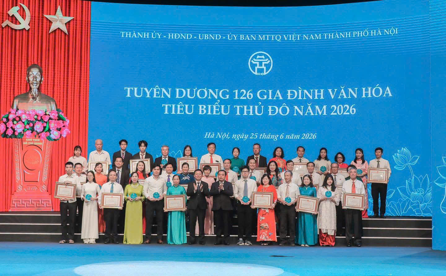 Tuyên dương 126 gia đình văn hóa tiêu biểu Thủ đô năm 2026