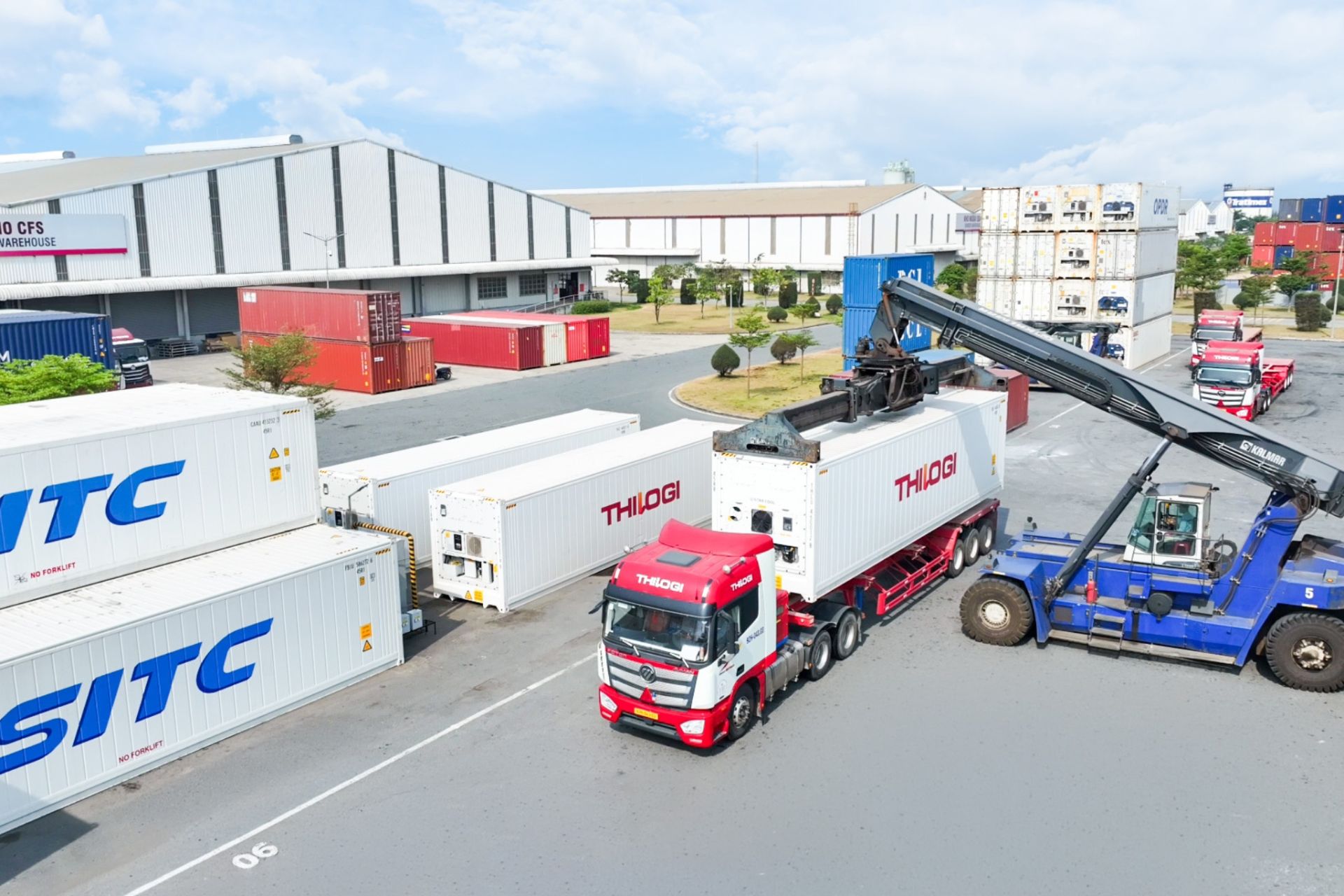 THILOGI mở rộng b&atilde;i container lạnh tại cảng quốc tế Chu Lai, đ&aacute;p ứng nhu cầu lưu trữ của doanh nghiệp