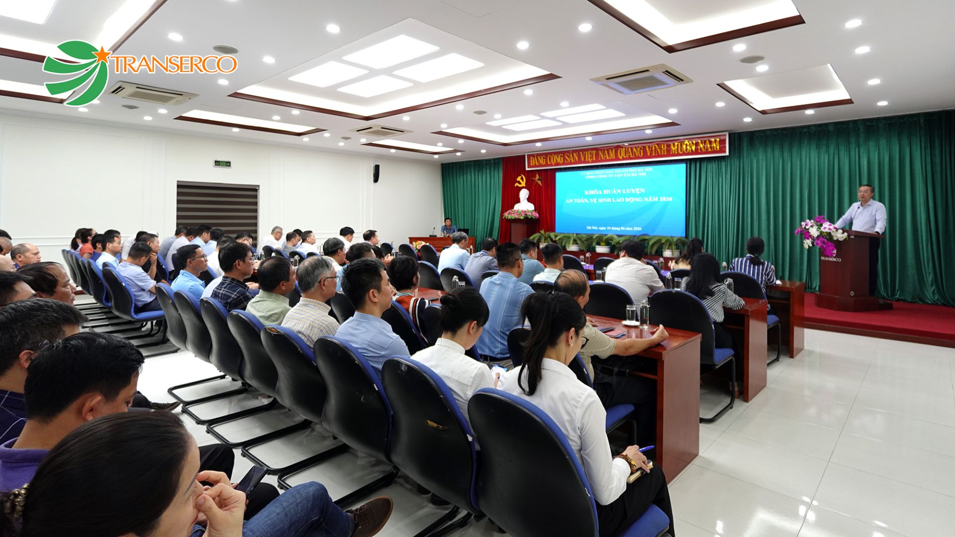 Transerco tổ chức tập huấn an toàn, vệ sinh lao động cho đội ngũ cán bộ quản lý và an toàn vệ sinh viên