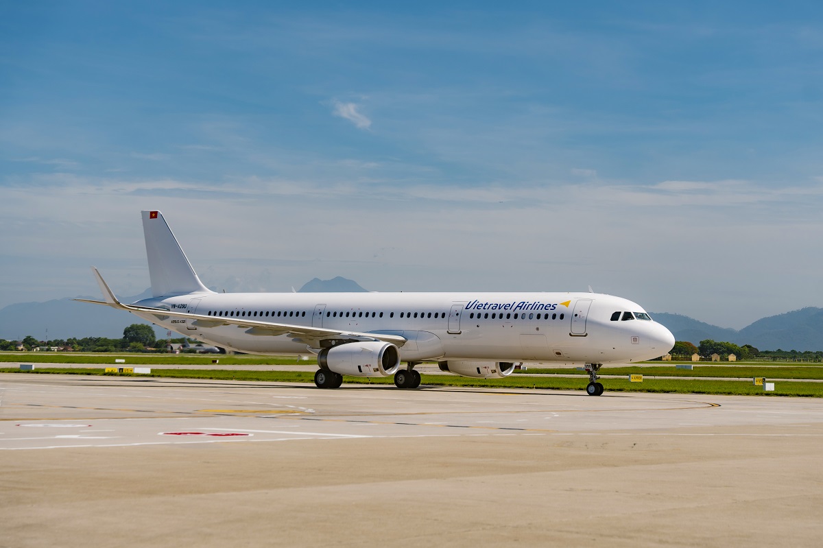 T&agrave;u bay mới của Vietravel Airlines thuộc d&ograve;ng Airbus A321, mang số hiệu VN-A290