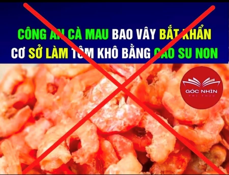 Cà Mau xác minh, khẳng định thông tin tôm khô giả là sai sự thật