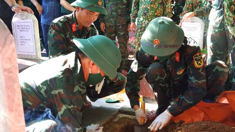 Quảng Trị quy tập được 151 hài cốt liệt sĩ trong mùa khô 2025-2026