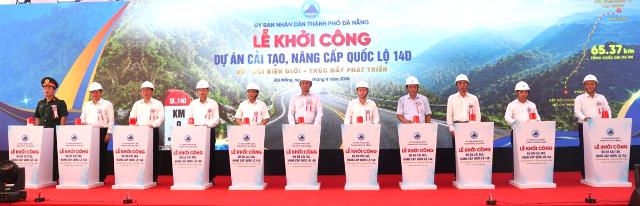 Đà Nẵng: Khởi công dự án cải tạo, nâng cấp Quốc lộ 14D hơn 4.500 tỷ đồng
