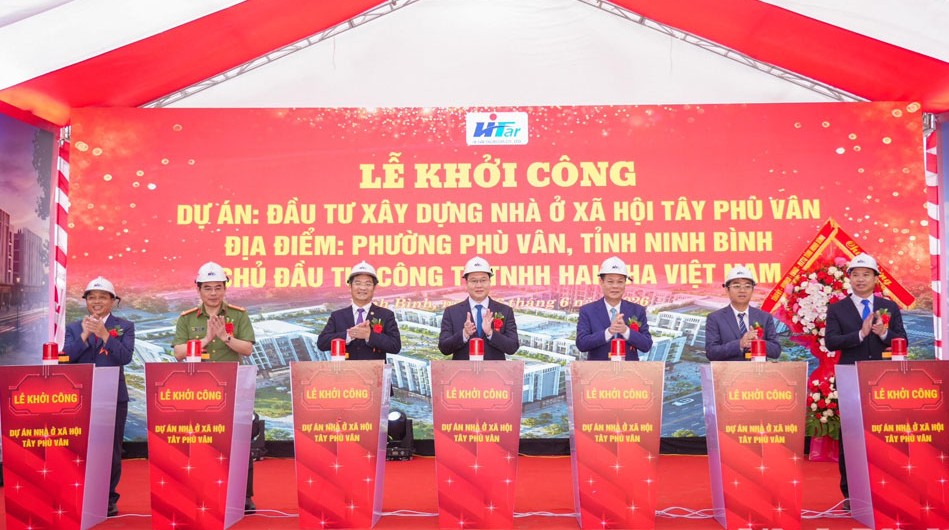 Ninh Bình khởi công Dự án nhà ở xã hội Tây Phù Vân