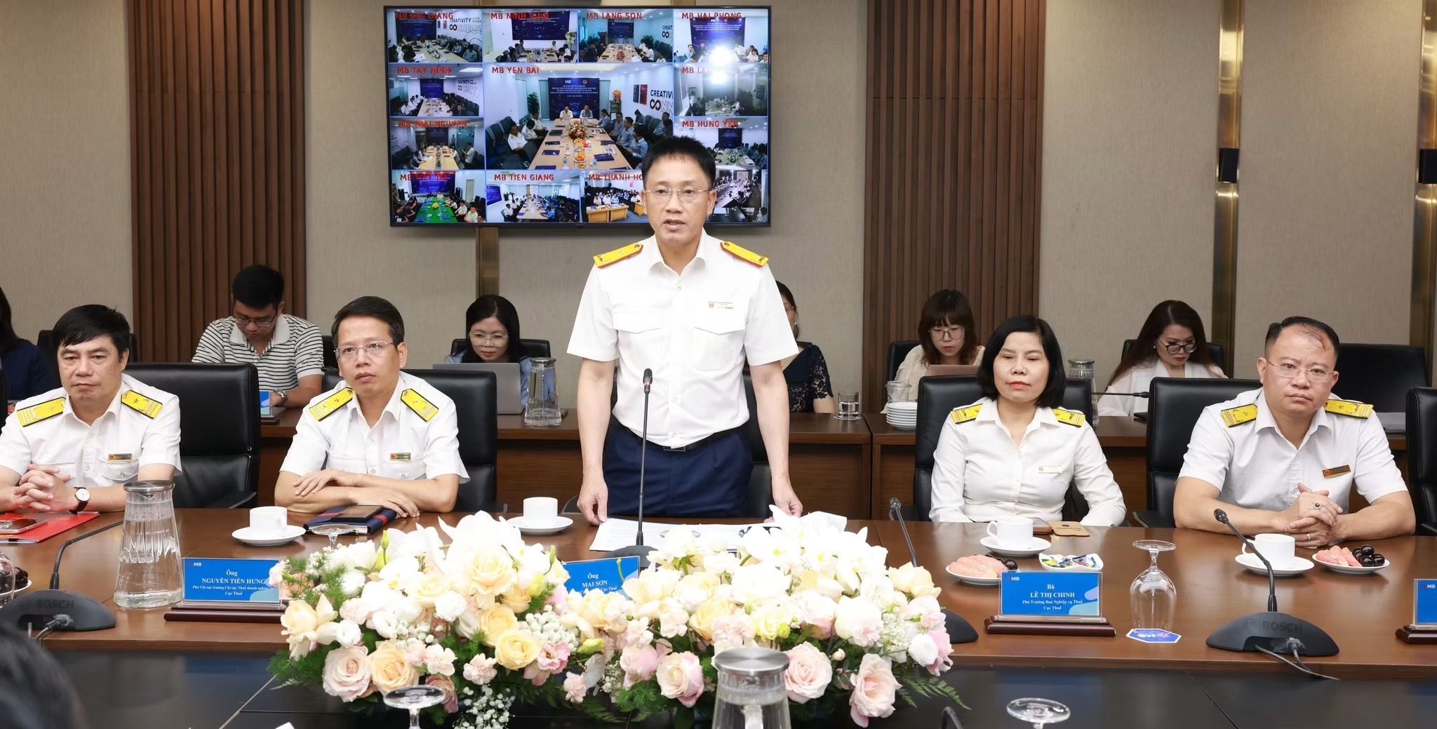 &Ocirc;ng Mai Sơn - Ph&oacute; Cục trưởng Cục Thuế ph&aacute;t biểu tại sự kiện