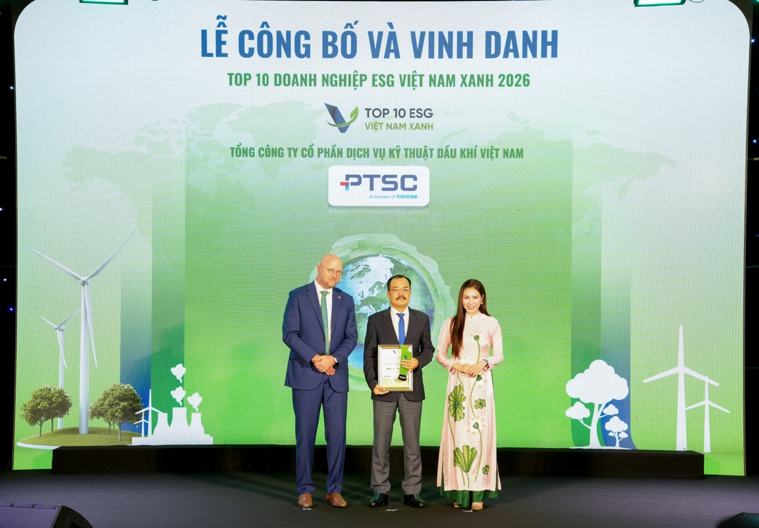 PTSC được vinh danh tại Top 10 M88 tỷ lệ kèo World Cup 2026 ESG Việt Nam Xanh 2026 (ESG10)