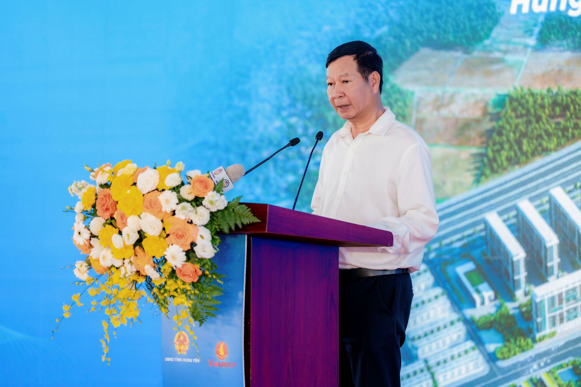 &Ocirc;ng L&ecirc; Khắc Hiệp - Ph&oacute; Chủ tịch Tập đo&agrave;n Vingroup ph&aacute;t biểu tại sự kiện