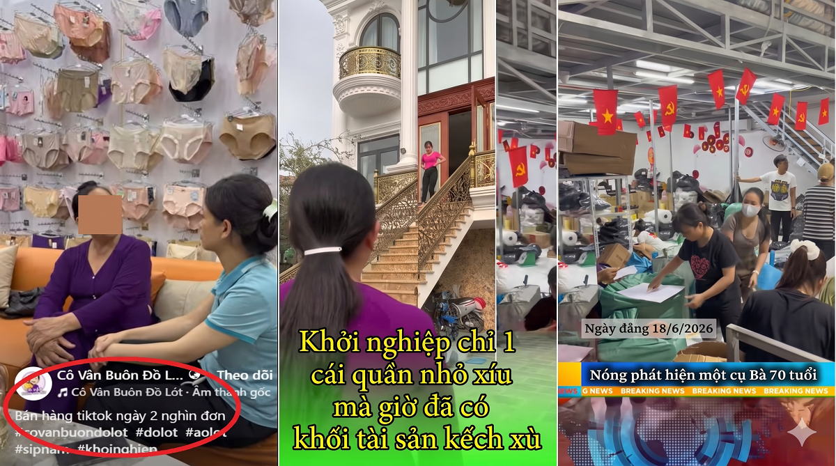Sự thật phía sau "Cô Vân buôn đồ lót": Màn kịch doanh thu chục tỷ và tem hợp quy CR bị "bỏ quên"?
