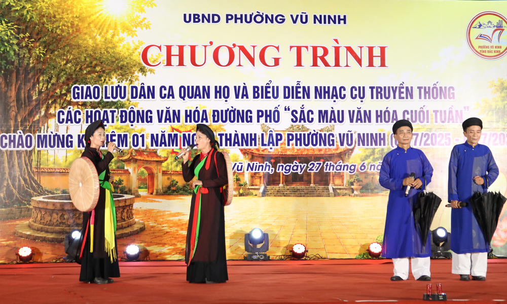 Bắc Ninh: Giao lưu Dân ca Quan họ và biểu diễn nhạc cụ truyền thống