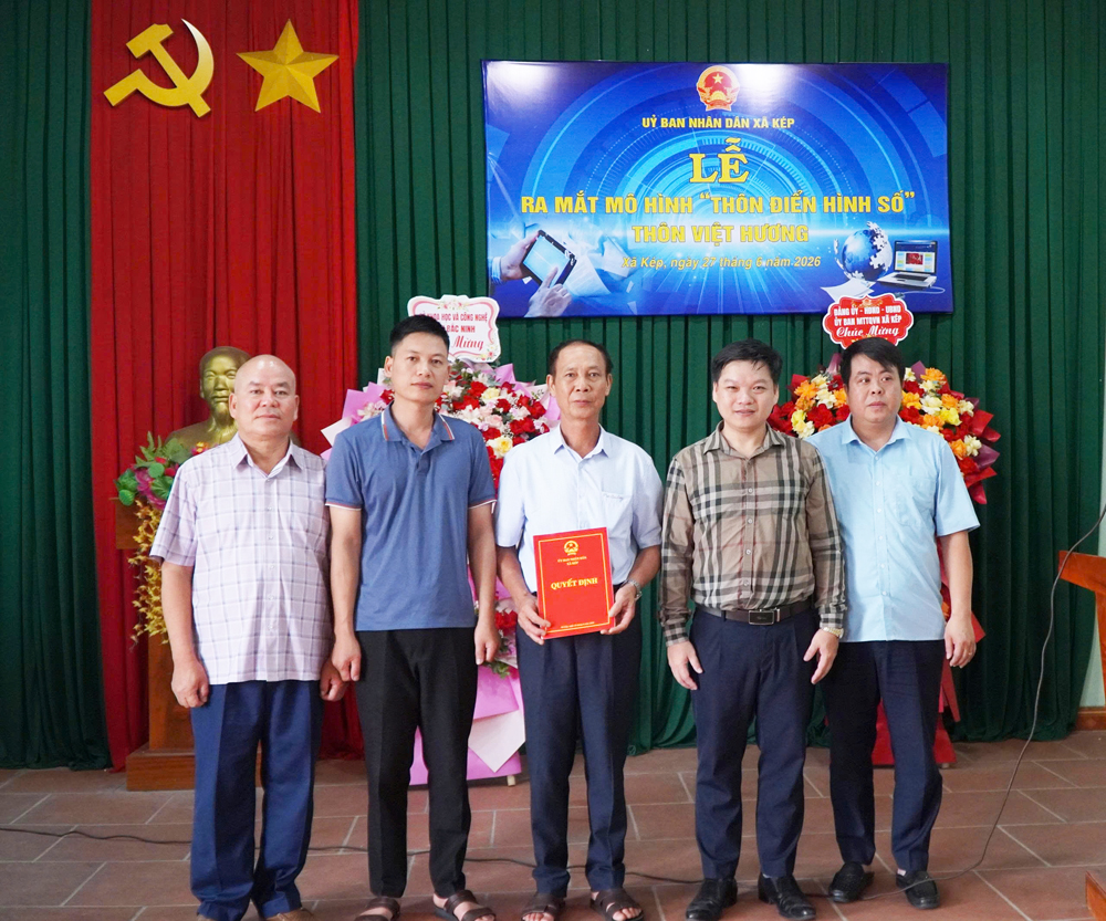 Bắc Ninh: Ra mắt thí điểm mô hình "Thôn điển hình số"