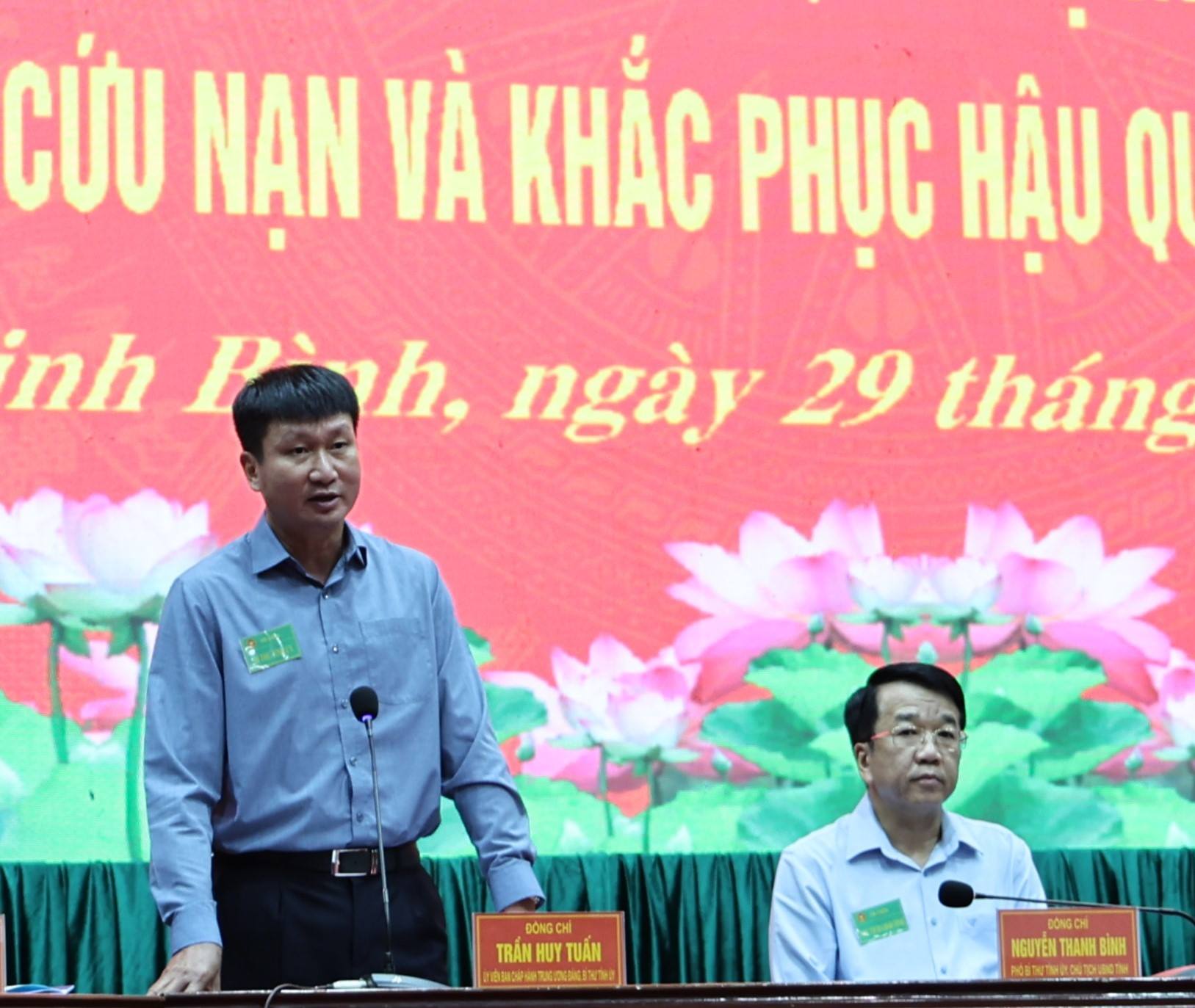 B&iacute; thư Tỉnh ủy Ninh B&igrave;nh Trần Huy Tuấn