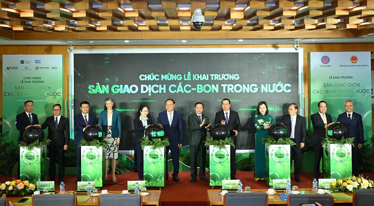 BIDV phối hợp vận hành khai trương hệ thống giao dịch các-bon
