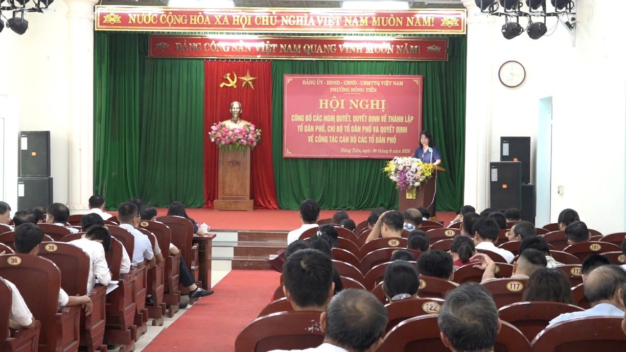 Thanh Hóa: Phường Đông Tiến hoàn tất kiện toàn 25 tổ dân phố, chi bộ sau sắp xếp