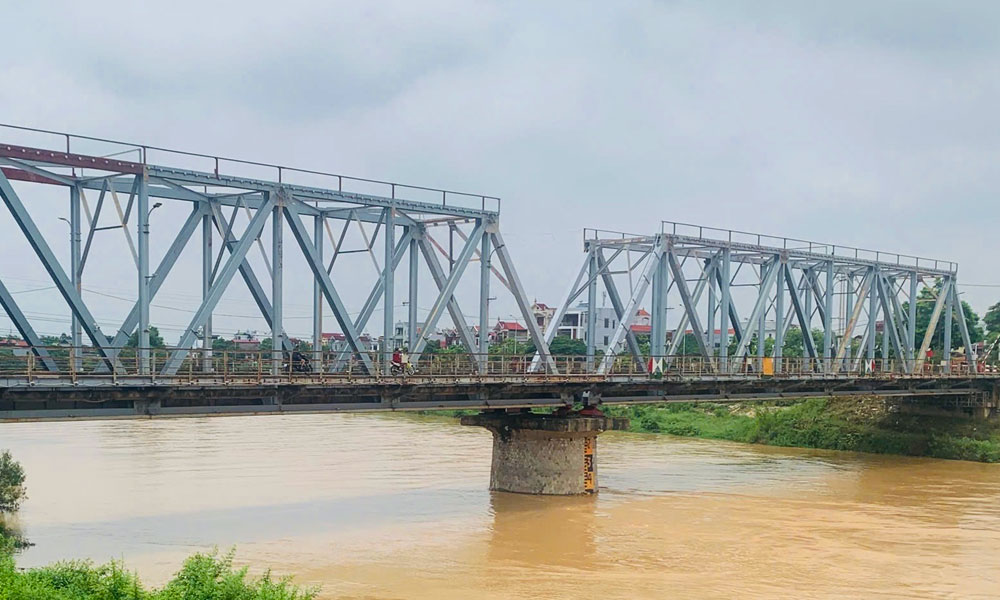 Bắc Ninh: Mực nước sông Thương vượt báo động I, khẩn trương ứng phó mưa lũ