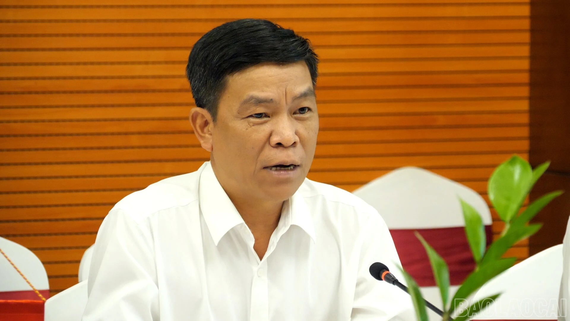 Ông Nguyễn Thái Bình - Phó Giám đốc Sở Nông nghiệp và Môi trường phát biểu tại buổi làm việc. Ông Nguyễn Thái Bình - Phó Giám đốc Sở Nông nghiệp và Môi trường phát biểu tại buổi làm việc.