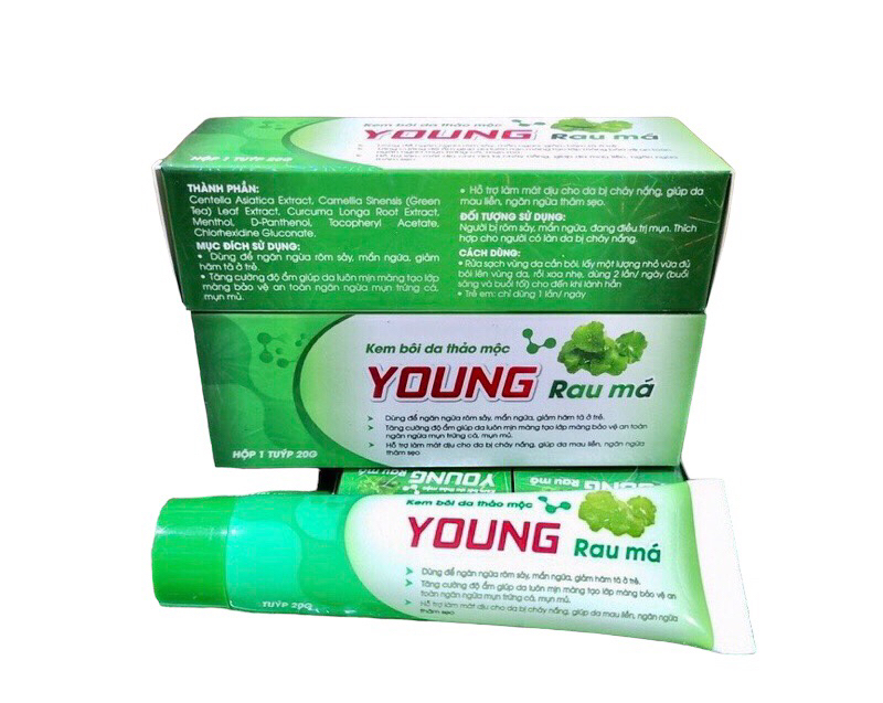 Đình chỉ lưu hành và thu hồi toàn quốc Kem bôi da thảo mộc YOUNG RAU MÁ do vi phạm công thức