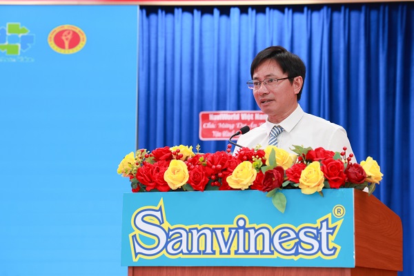 &Ocirc;ng Phạm Quốc Ho&agrave;n - Gi&aacute;m đốc Sở Khoa học v&agrave; C&ocirc;ng nghệ ph&aacute;t biểu.