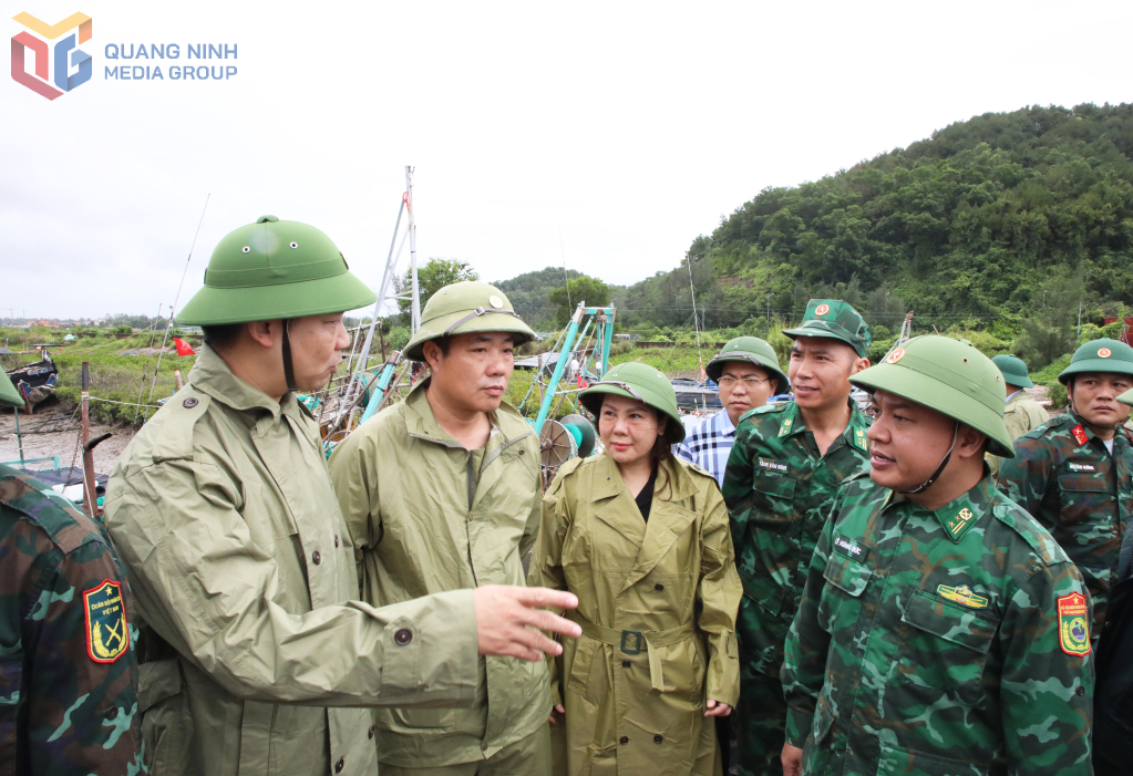Lãnh đạo tỉnh Quảng Ninh kiểm tra, chỉ đạo công tác ứng phó bão số 1 tại khu vực miền Đông