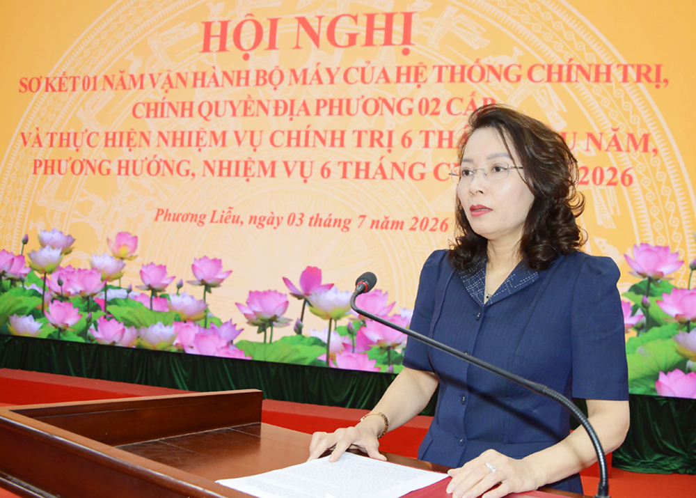 Đồng chí Nguyễn Thị Hương, Phó Bí thư Thường trực Tỉnh ủy phát biểu chỉ đạo tại hội nghị. Đồng chí Nguyễn Thị Hương, Phó Bí thư Thường trực Tỉnh ủy phát biểu chỉ đạo tại hội nghị.