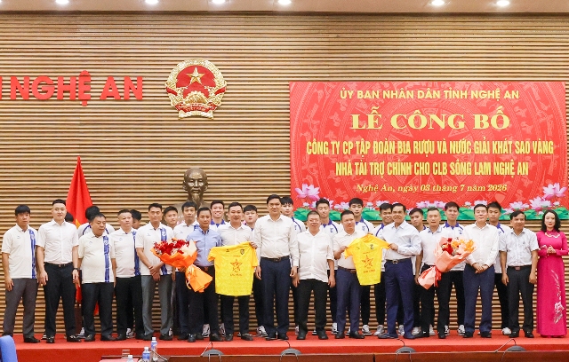 Nhà tài trợ mới tiếp sức, mở kỳ vọng phát triển bền vững cho CLB Sông Lam Nghệ An
