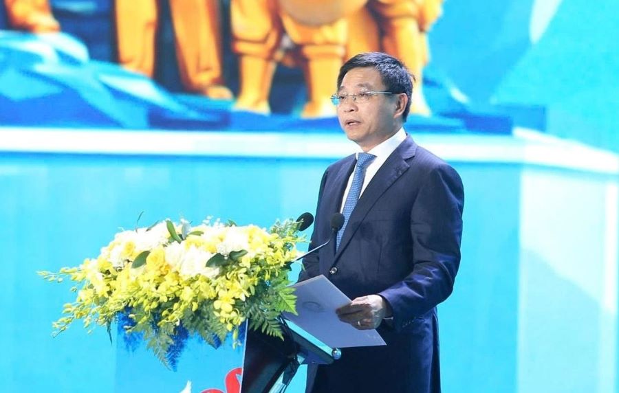 Phó Thủ tướng Chính phủ Nguyễn Văn Thắng phát biểu tại buổi lễ Phó Thủ tướng Chính phủ Nguyễn Văn Thắng phát biểu tại buổi lễ