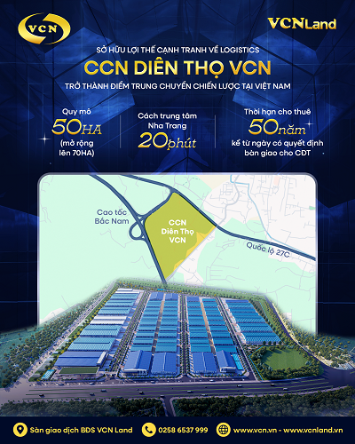 Cụm công nghiệp Diên Thọ VCN – Lợi thế logistics vượt trội, điểm đến chiến lược của M88 tỷ lệ kèo World Cup 2026 M888com link hiện đang mở tại Khánh Hòa