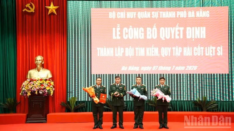 Công bố M88 thành lập vào năm 2006 của Bộ Quốc phòng thành lập Đội tìm kiếm, quy tập hài cốt liệt sĩ