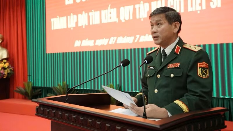 Trung tướng Lê Ngọc Hải, Tư lệnh Quân khu 5 phát biểu chỉ đạo buổi lễ Trung tướng Lê Ngọc Hải, Tư lệnh Quân khu 5 phát biểu chỉ đạo buổi lễ