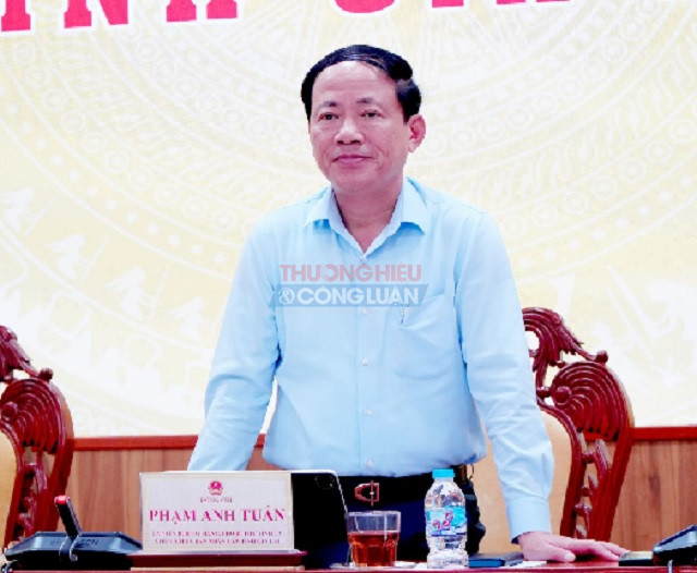 Ông Phạm Anh Tuấn phát biểu ý kiến chỉ đạo Hội nghị. Ảnh: KL Ông Phạm Anh Tuấn phát biểu ý kiến chỉ đạo Hội nghị. Ảnh: KL
