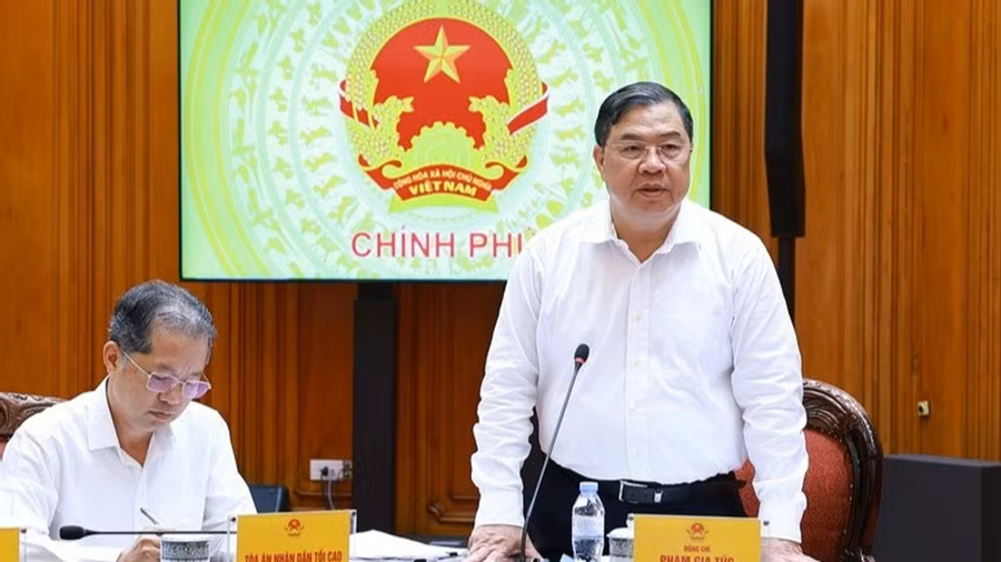 Phó Thủ tướng Thường trực Chính phủ Phạm Gia Túc phát biểu ý kiến tại phiên họp. (Ảnh: VGP/Nhật Bắc) Phó Thủ tướng Thường trực Chính phủ Phạm Gia Túc phát biểu ý kiến tại phiên họp. (Ảnh: VGP/Nhật Bắc)
