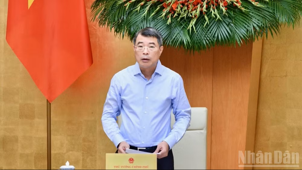 Thủ tướng Lê Minh Hưng phát biểu ý kiến kết luận phiên họp. (Ảnh: THANH GIANG) Thủ tướng Lê Minh Hưng phát biểu ý kiến kết luận phiên họp. (Ảnh: THANH GIANG)