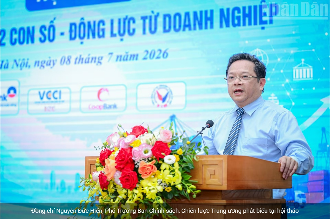Đồng chí Nguyễn Đức Hiển, Phó Trưởng Ban Chính sách, Chiến lược Trung ương (Ảnh Báo Nhân Dân) Đồng chí Nguyễn Đức Hiển, Phó Trưởng Ban Chính sách, Chiến lược Trung ương (Ảnh Báo Nhân Dân)