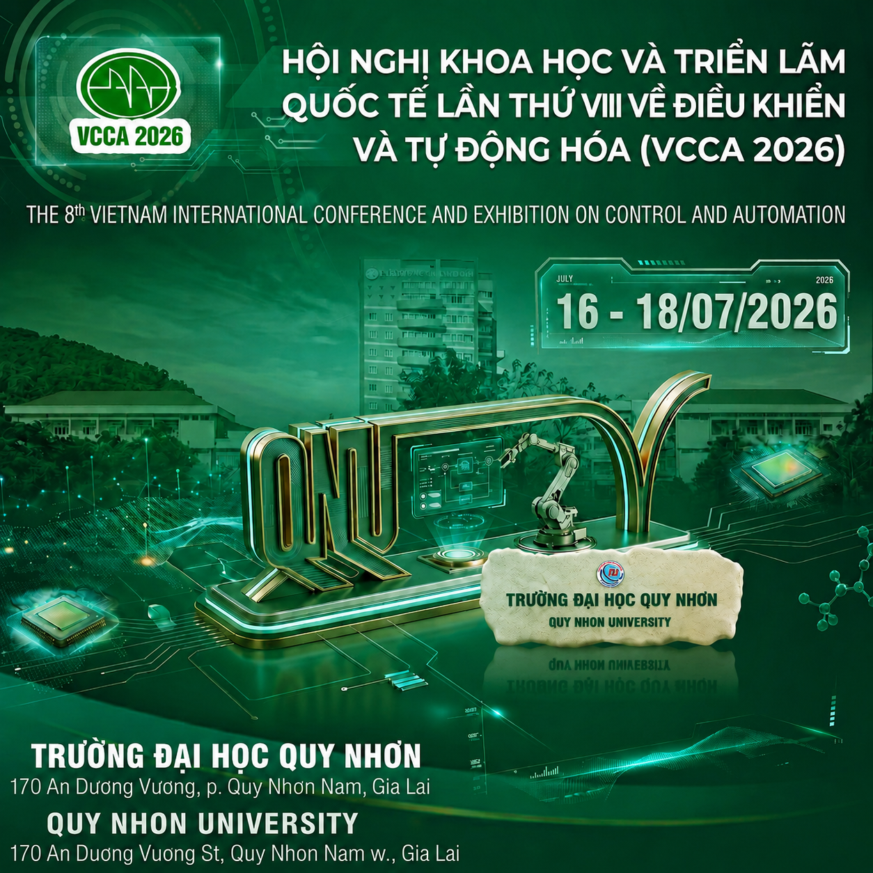 QNU: Khẳng định thương hiệu qua diễn đàn tự động hóa quốc tế VCCA 2026