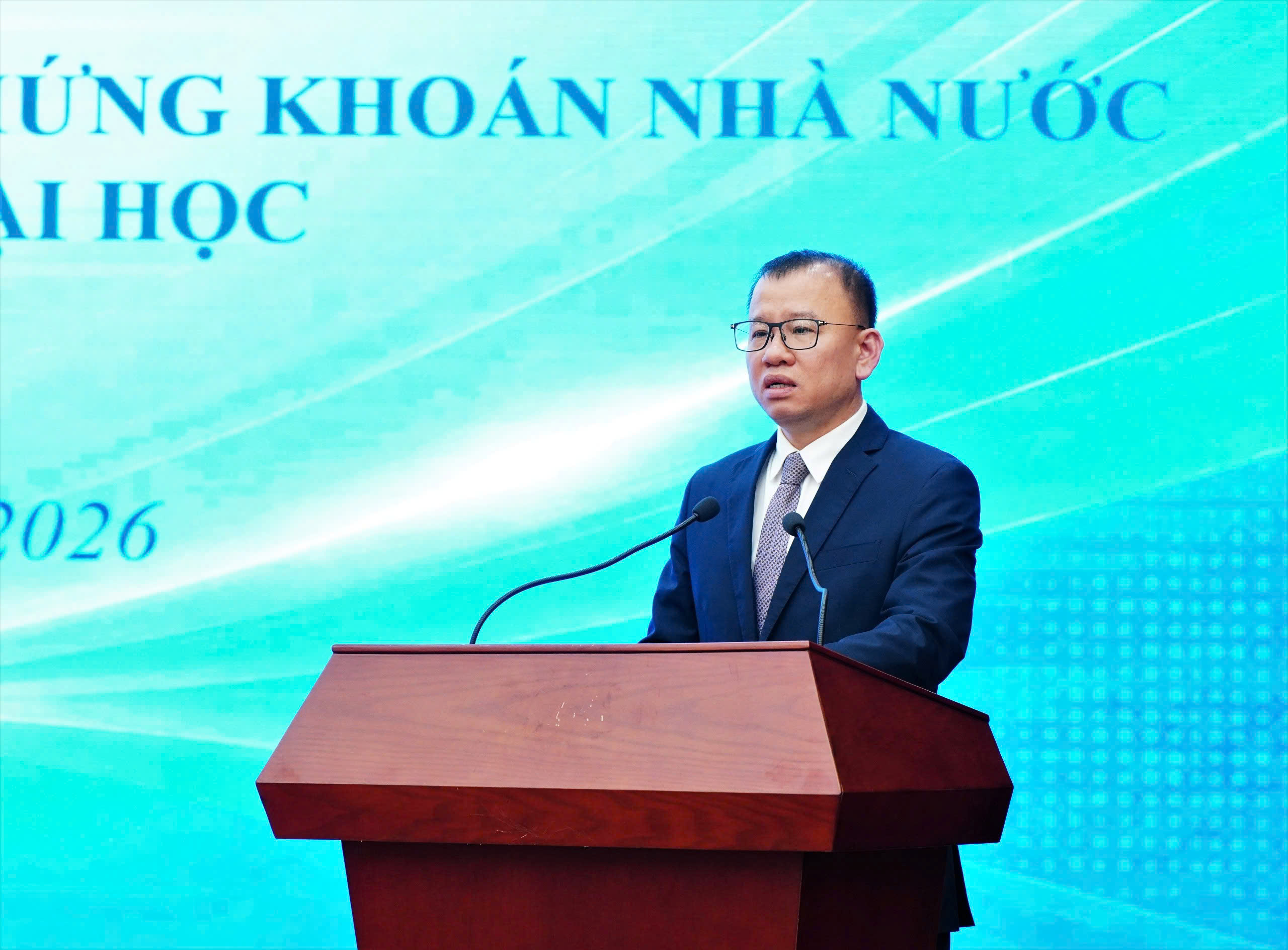 Phó Chủ tịch UBCKNN Nguyễn Hoàng Dương phát biểu tại buổi lễ. Photo: TTTT Phó Chủ tịch UBCKNN Nguyễn Hoàng Dương phát biểu tại buổi lễ. Photo: TTTT