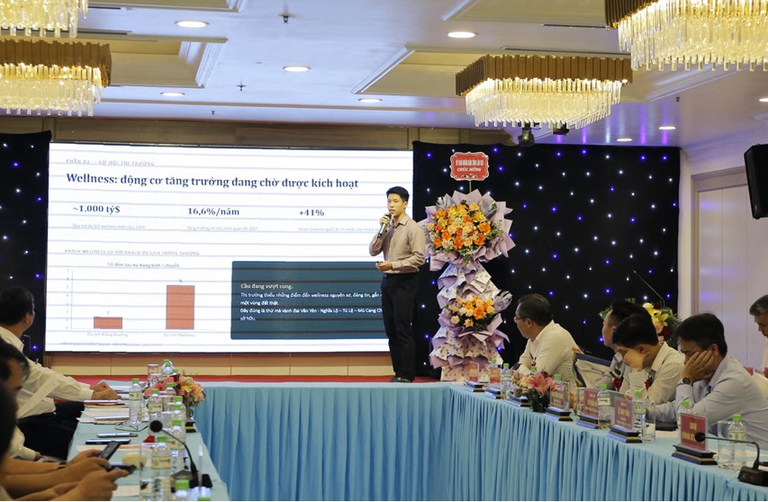 Tại hội nghị, các đại biểu đã được phổ biến chính sách hỗ trợ phát triển du lịch của tỉnh; nghe các chuyên đề về định hướng phát triển du lịch wellness tại khu vực Văn Chấn - Nghĩa Lộ - Mù Cang Chải - Văn Yên Tại hội nghị, các đại biểu đã được phổ biến chính sách hỗ trợ phát triển du lịch của tỉnh; nghe các chuyên đề về định hướng phát triển du lịch wellness tại khu vực Văn Chấn - Nghĩa Lộ - Mù Cang Chải - Văn Yên