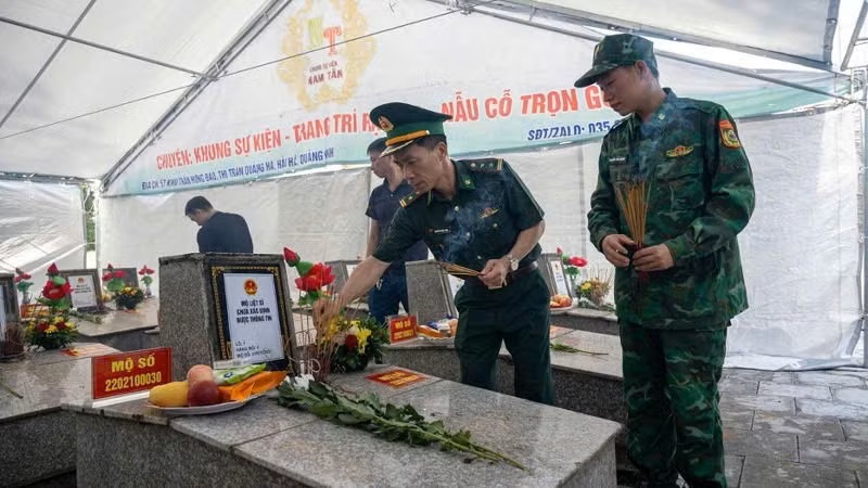 Quảng Ninh có 13/15 địa phương đã hoàn thành việc lấy mẫu hài cốt liệt sĩ