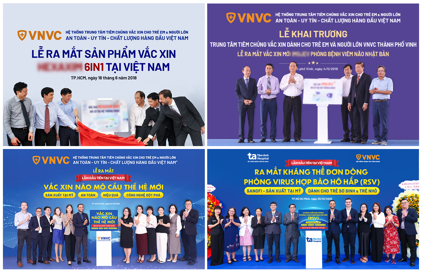Nhiều năm qua, VNVC và Sanofi (Pháp) đã đưa về và triển khai tiêm tại Việt Nam nhiều loại vắc xin thế hệ mới cần thiết cho trẻ em và người lớn, như vắc xin 6 trong 1, viêm não Nhật Bản, não mô cầu ACYW, kháng thể đơn dòng RSV Nhiều năm qua, VNVC và Sanofi (Pháp) đã đưa về và triển khai tiêm tại Việt Nam nhiều loại vắc xin thế hệ mới cần thiết cho trẻ em và người lớn, như vắc xin 6 trong 1, viêm não Nhật Bản, não mô cầu ACYW, kháng thể đơn dòng RSV