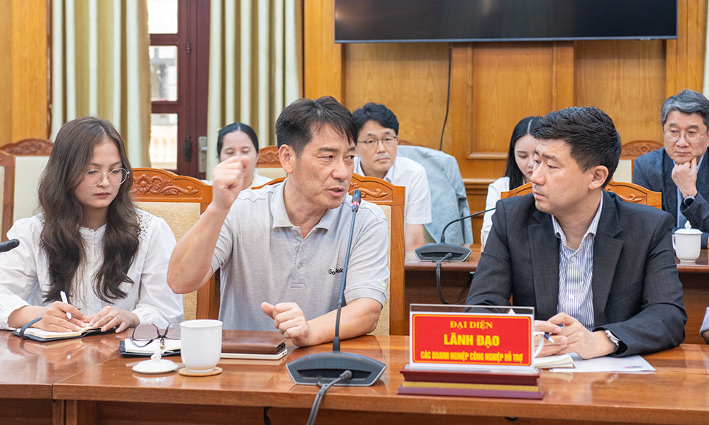L&atilde;nh đạo C&ocirc;ng ty tr&aacute;ch nhiệm hữu hạn Khoa học kỹ thuật Goertek Vina mong muốn tiếp tục hợp t&aacute;c với c&aacute;c doanh nghiệp nội địa trong tham gia s&acirc;u v&agrave;o chuỗi cung ứng to&agrave;n cầu.