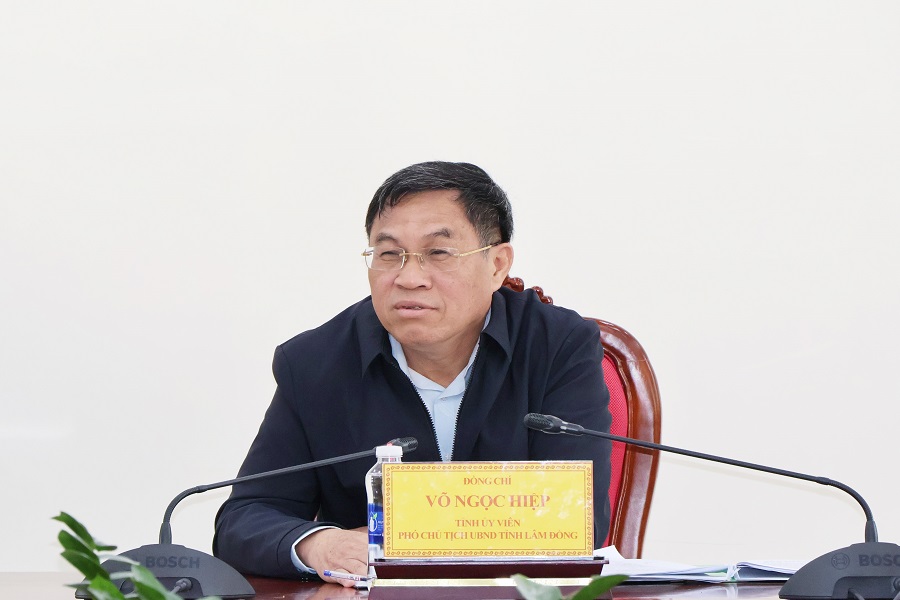 Đồng chí Võ Ngọc Hiệp - Tỉnh ủy viên, Phó Chủ tịch UBND tỉnh phát biểu chỉ đạo cuộc họp. Đồng chí Võ Ngọc Hiệp - Tỉnh ủy viên, Phó Chủ tịch UBND tỉnh phát biểu chỉ đạo cuộc họp.